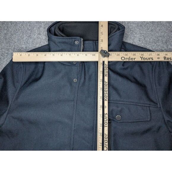 Marc New York Andrew Marc Men's Textured Zipper Jacket Navy Blue Size Medium - Picture 3 of 10